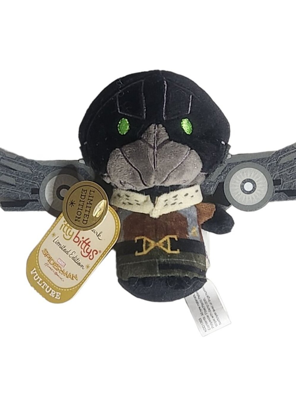 Hallmark itty bitty Marvel Spiderman Homecoming Vulture Ltd Ed Stuffed Plush NWT